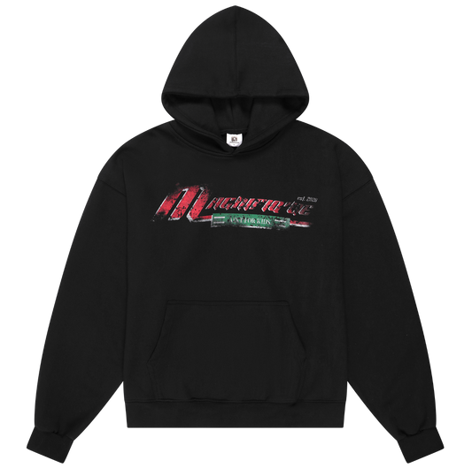 MILITARY BLACK HOODIE