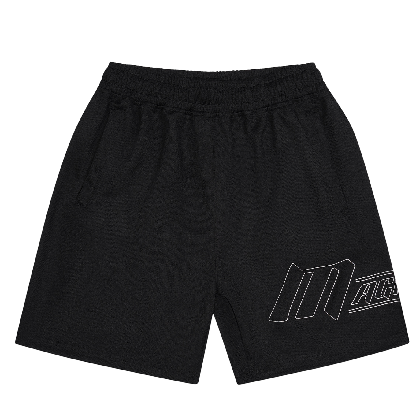 BLACK MESH SHORTS