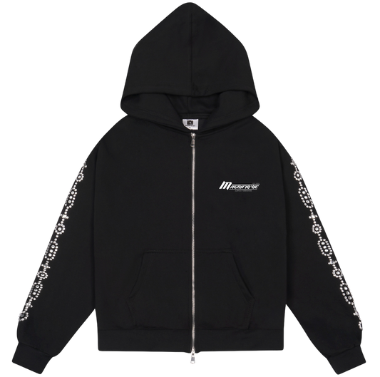 BLACK CRYSTAL ZIPUP