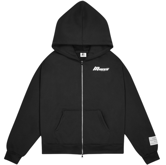 BLACK BASICS ZIP UP