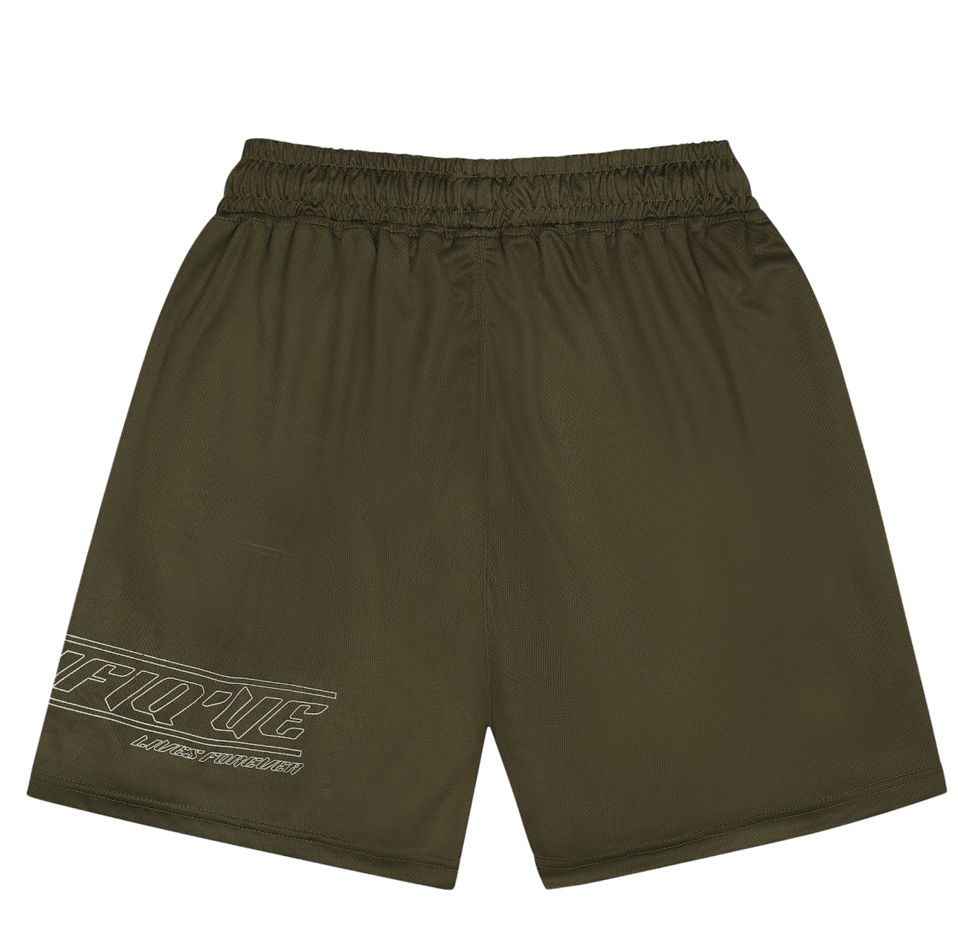 OLIVE MESH SHORTS
