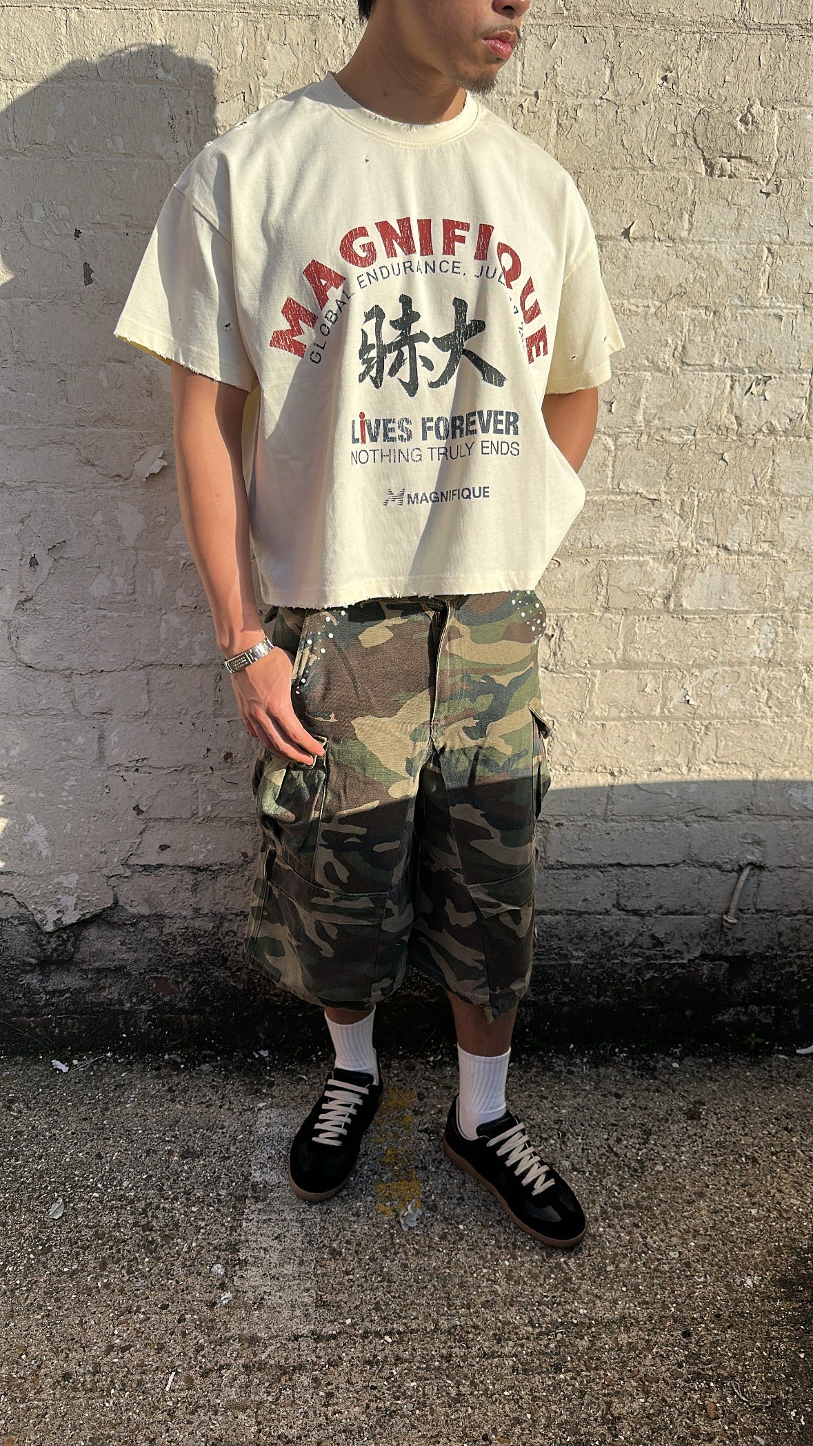 Cream Vintage 80’s Sports Tee