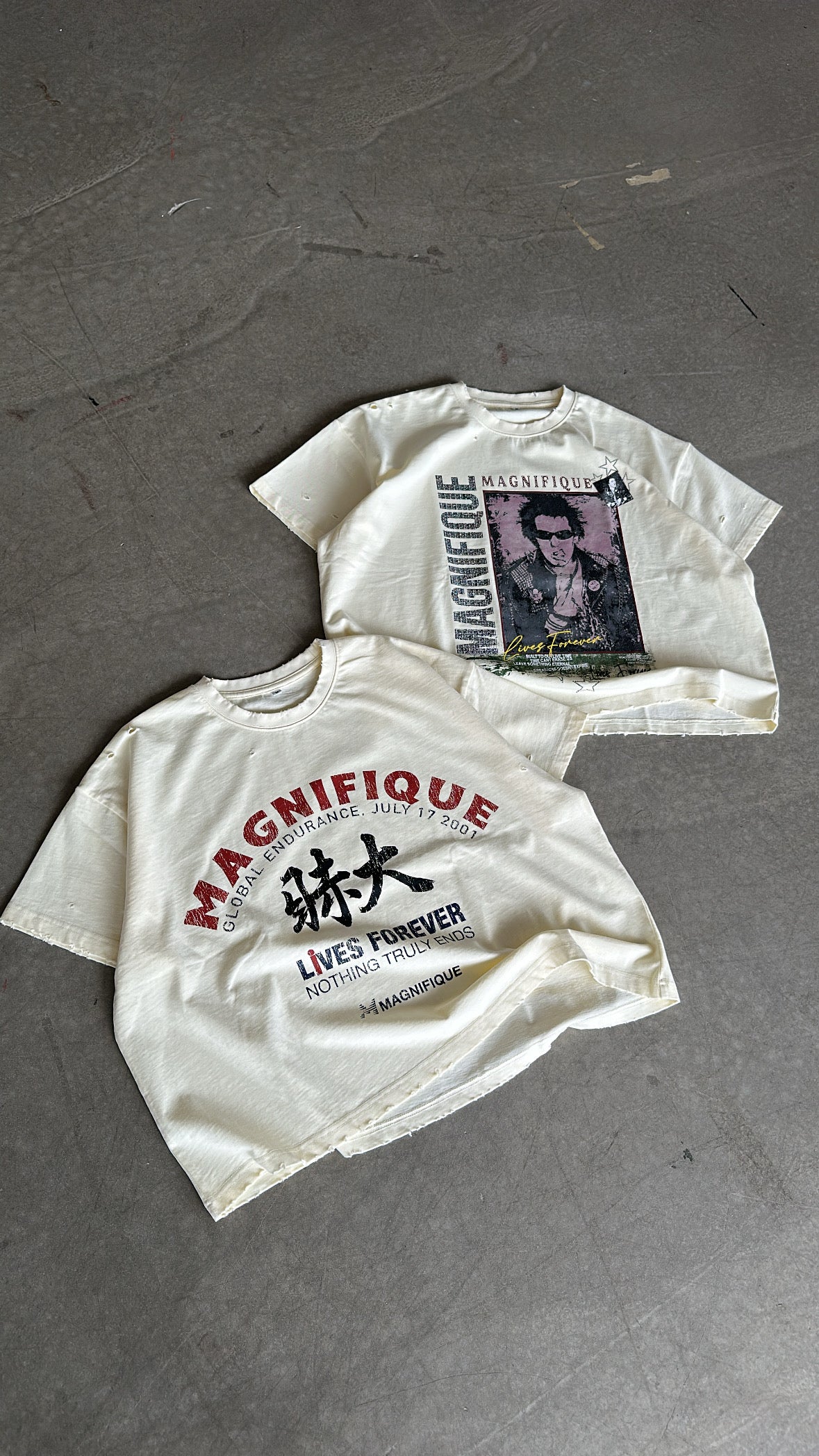 Cream Vintage 80’s Sports Tee