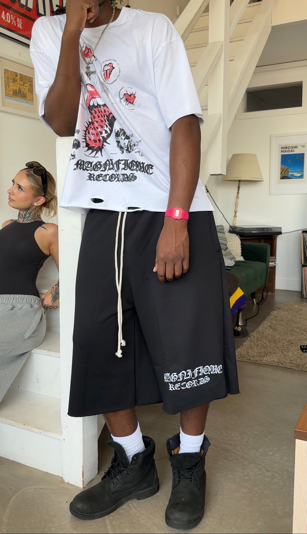 Black Baggy Shorts