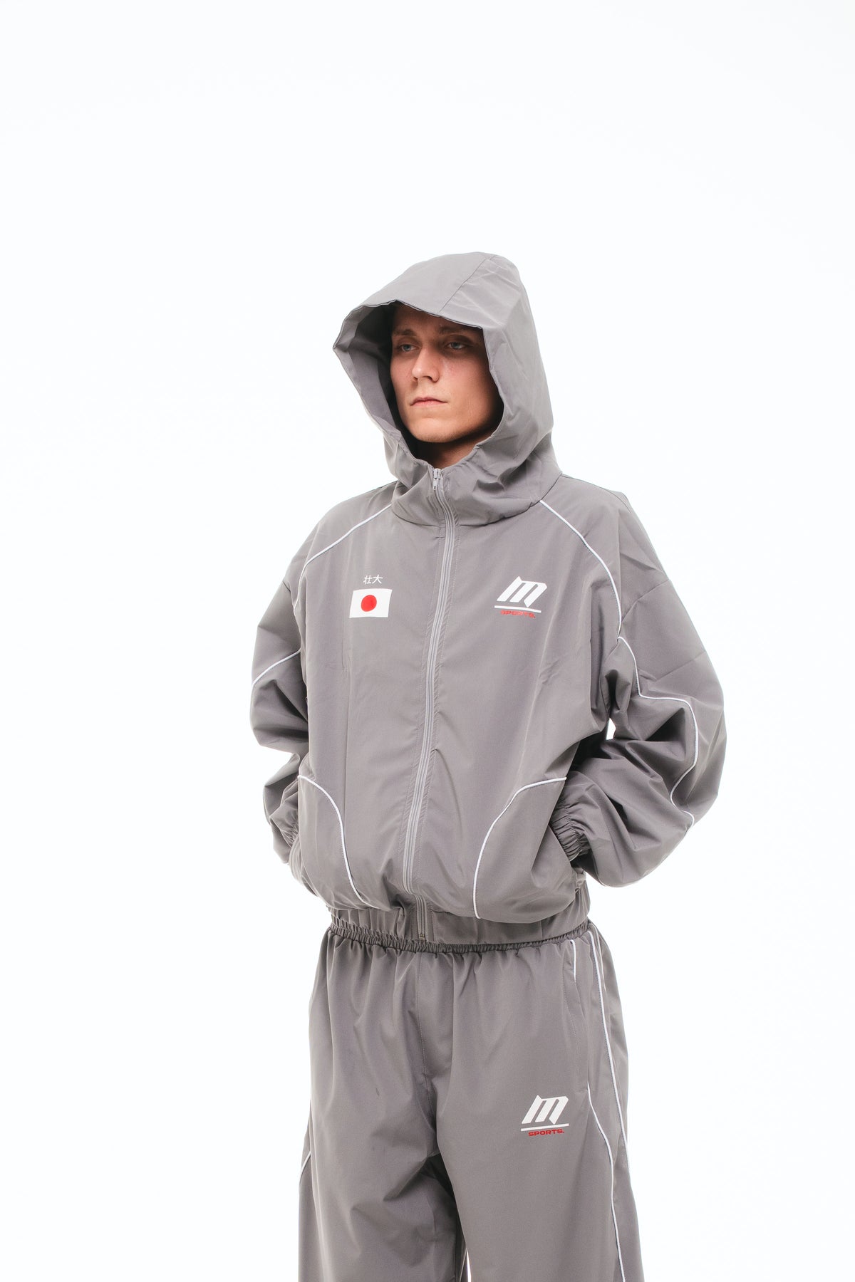 Grey Japan Windbreaker