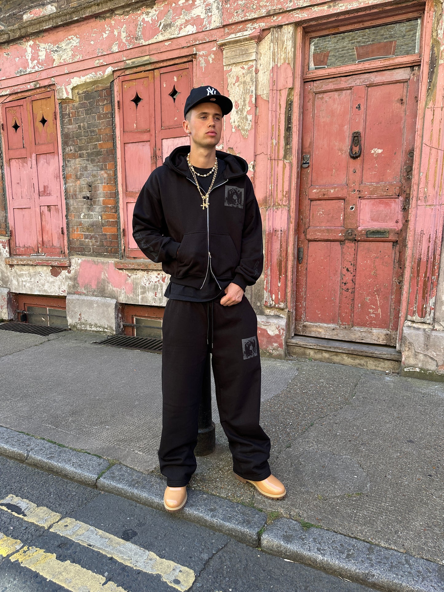 New Season Black Zip Up