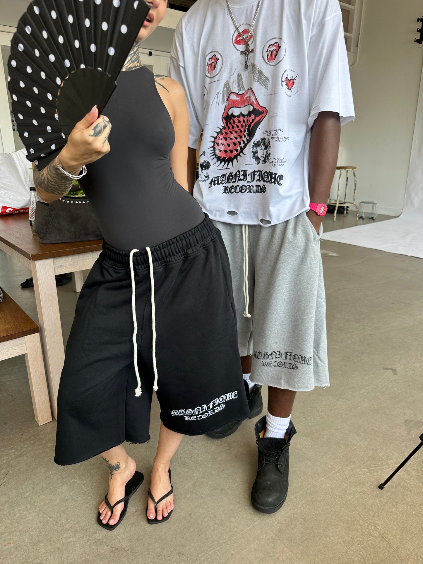 Black Baggy Shorts