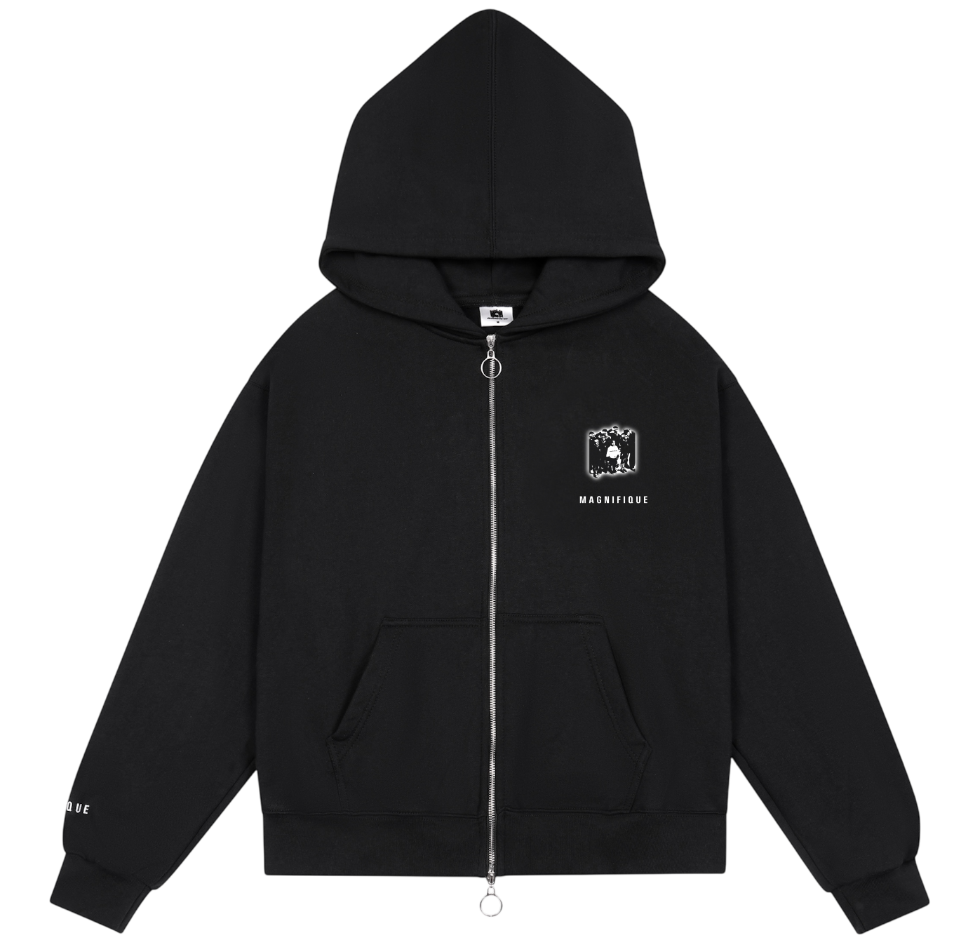 BLACK SIGNATURE ZIP UP