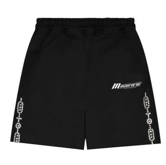 CUT OFF CRYSTAL SHORTS