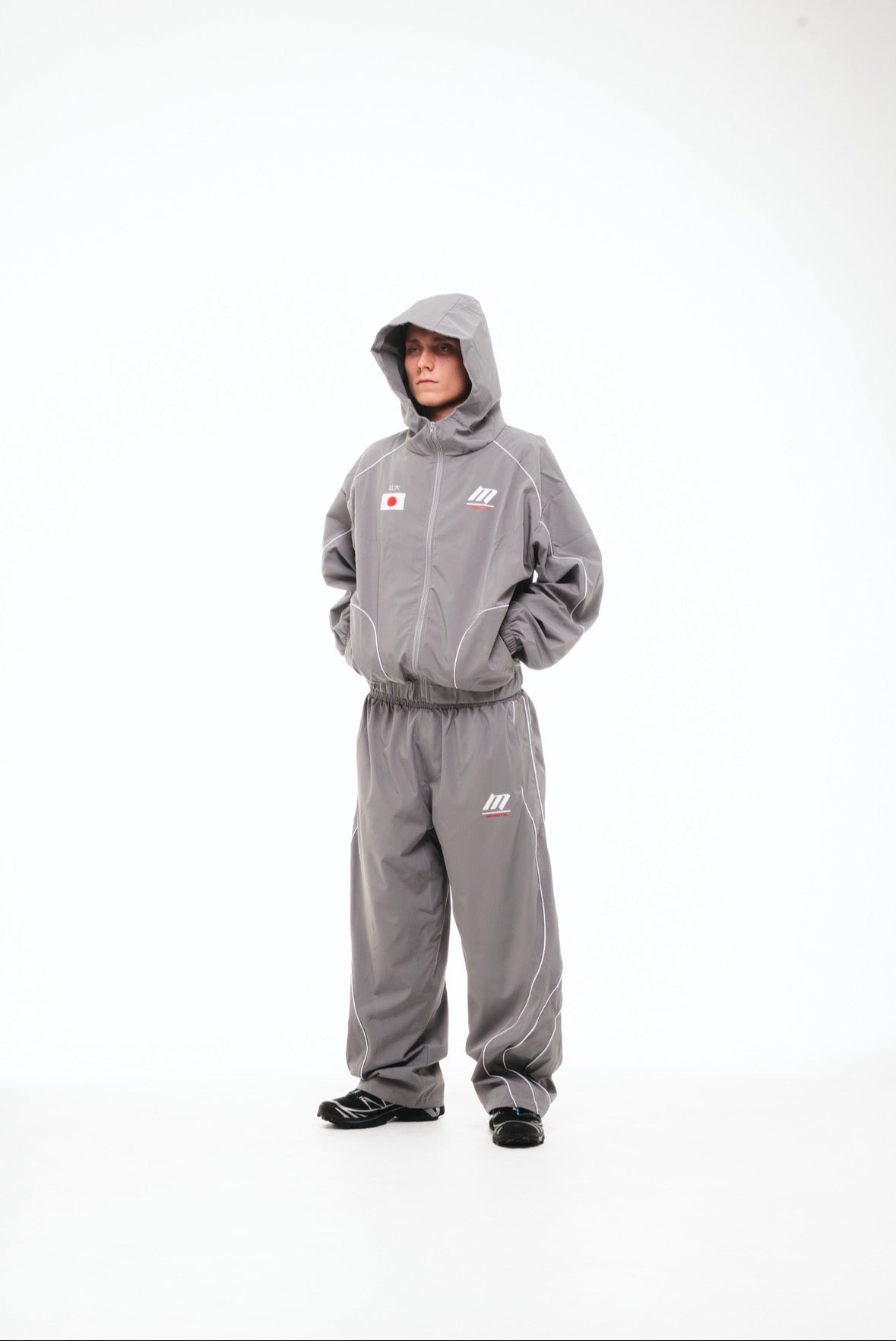 Grey Japan Windbreaker