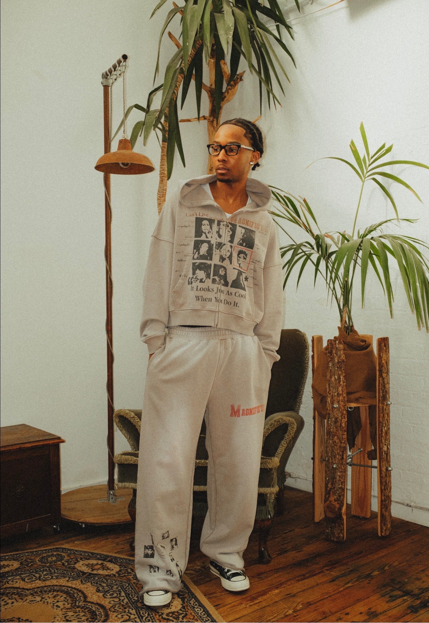 Vintage Washed Grey Joggers