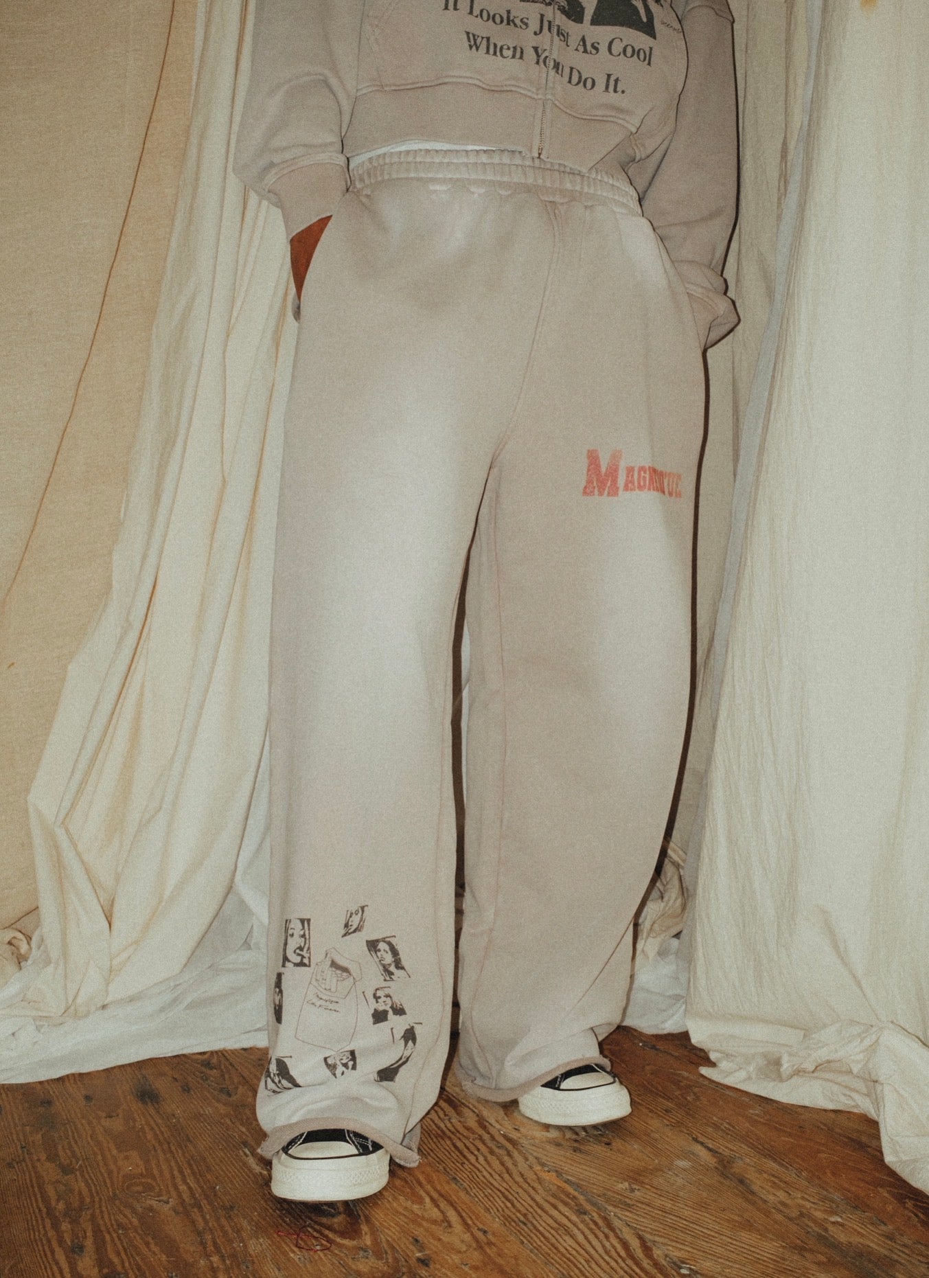 Vintage Washed Grey Joggers