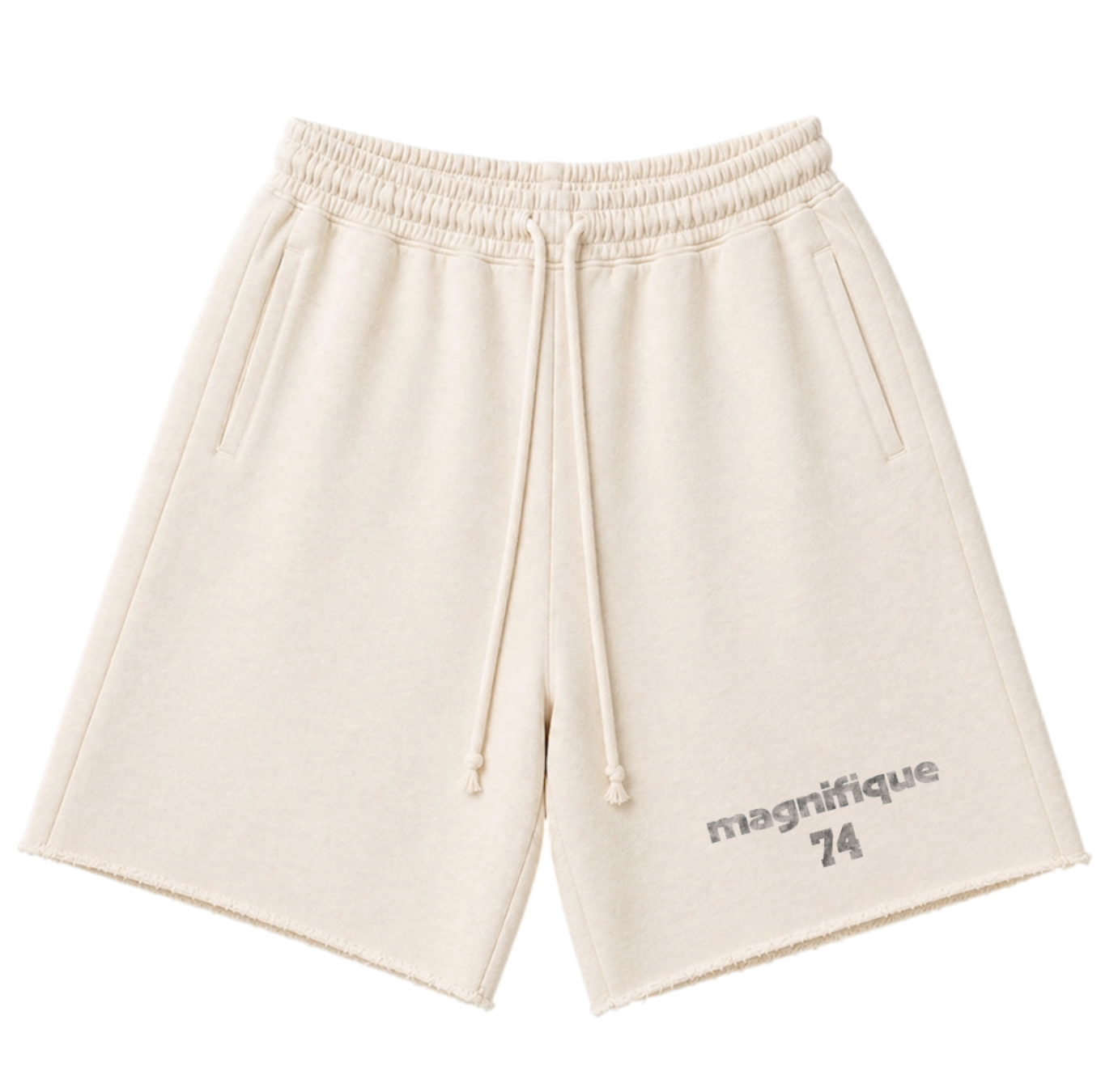 Cream Baggy Shorts
