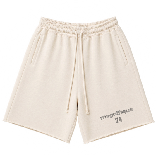 Cream Baggy Shorts