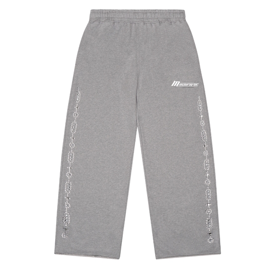 GREY CRYSTAL JOGGERS