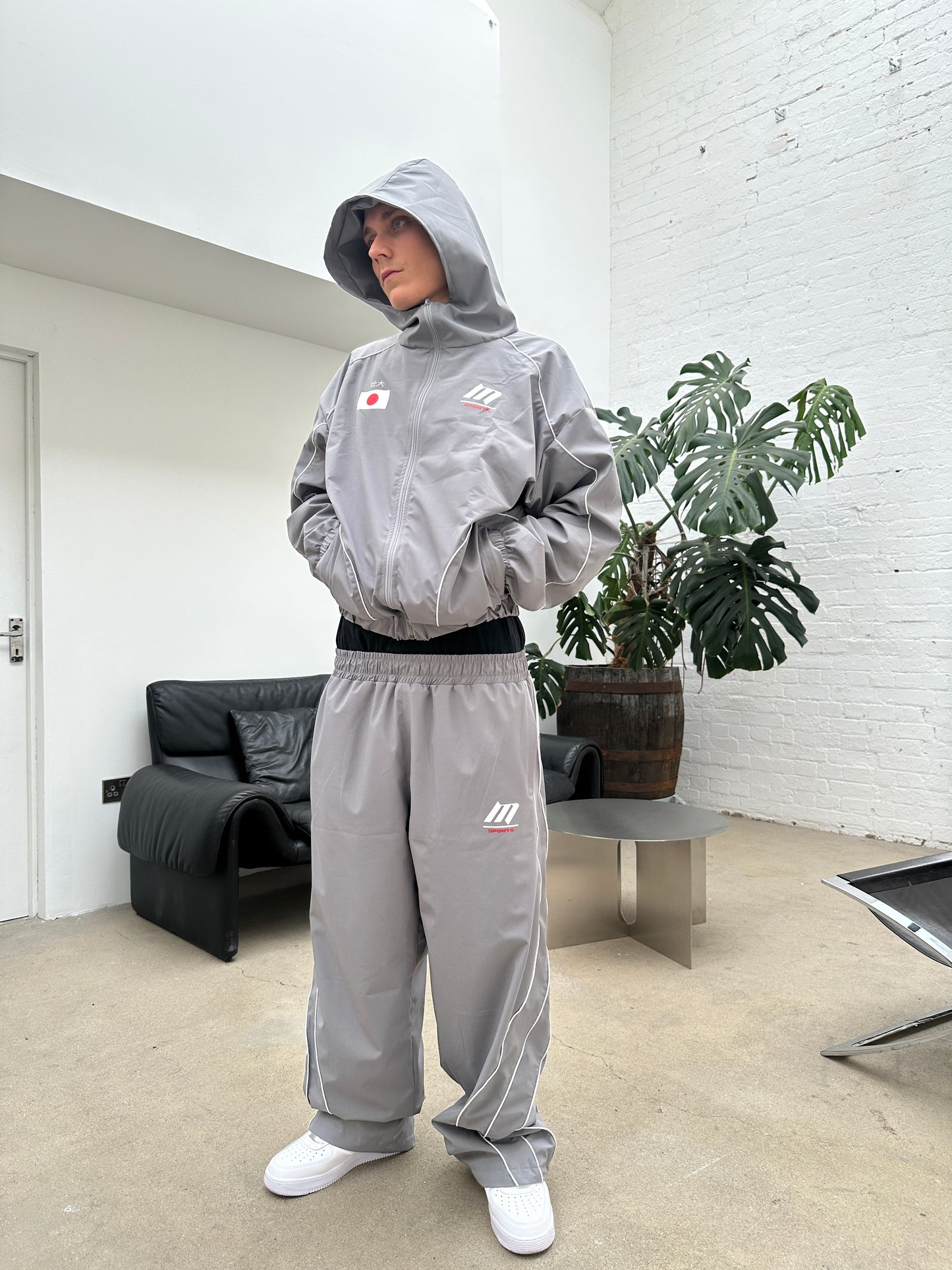 Grey Japan Windbreaker