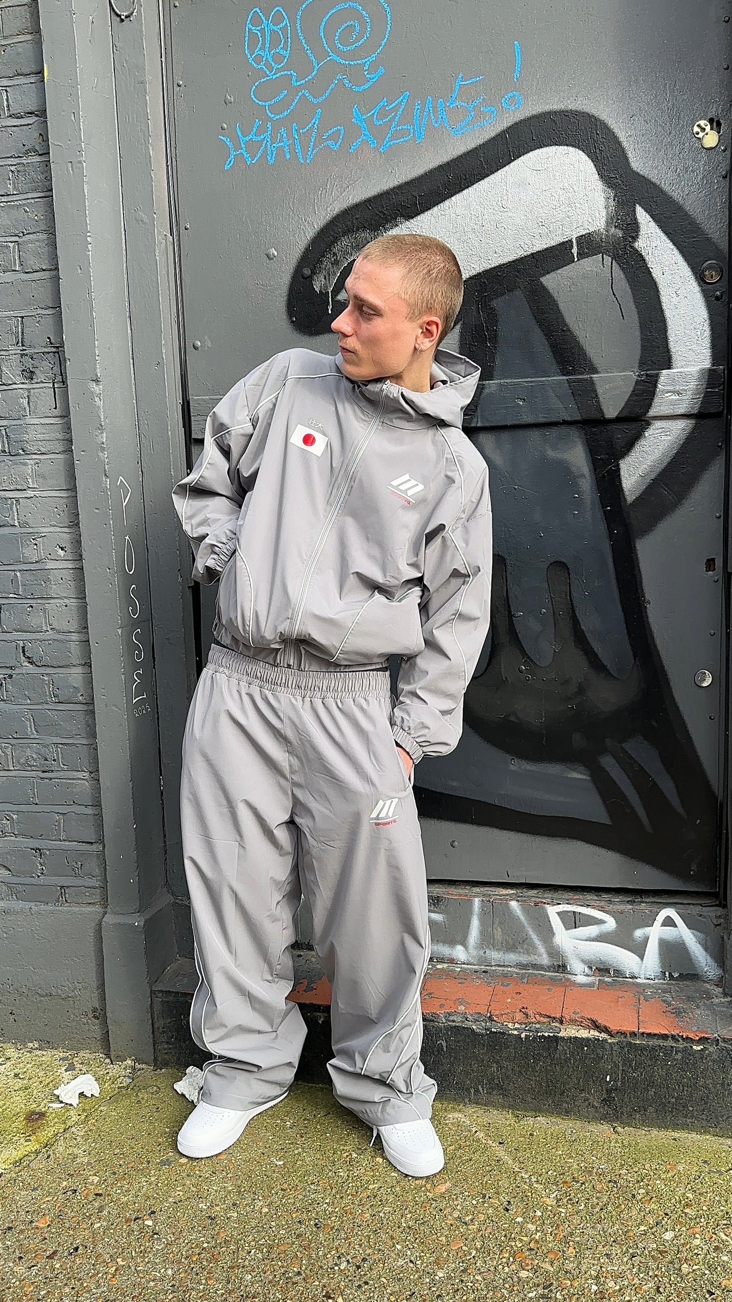Grey Japan Track Bottoms