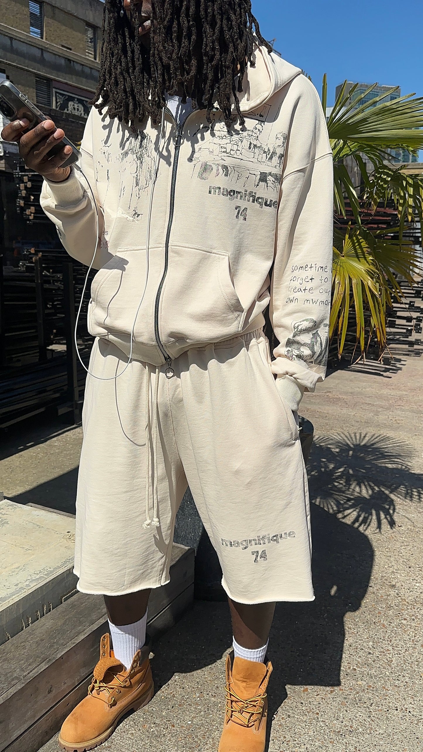 Memories Cream Zip Up