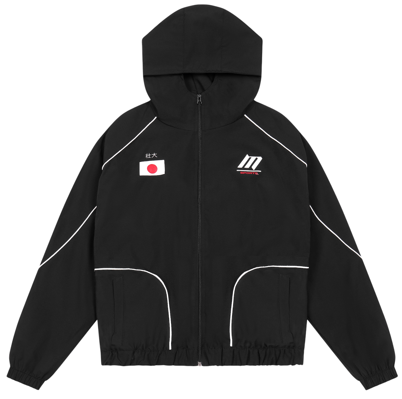 Black Japan Windbreaker