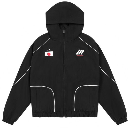 Black Japan Windbreaker