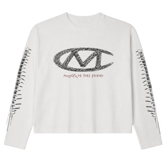 White Spine Waffle Long Sleeve